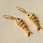 Dancing Fish Earrings – 925 Silver Hooks - floysun