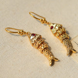Dancing Fish Earrings – 925 Silver Hooks - floysun