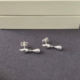 Danish - Inspired Minimalist Polished Teardrop Earrings - floysun