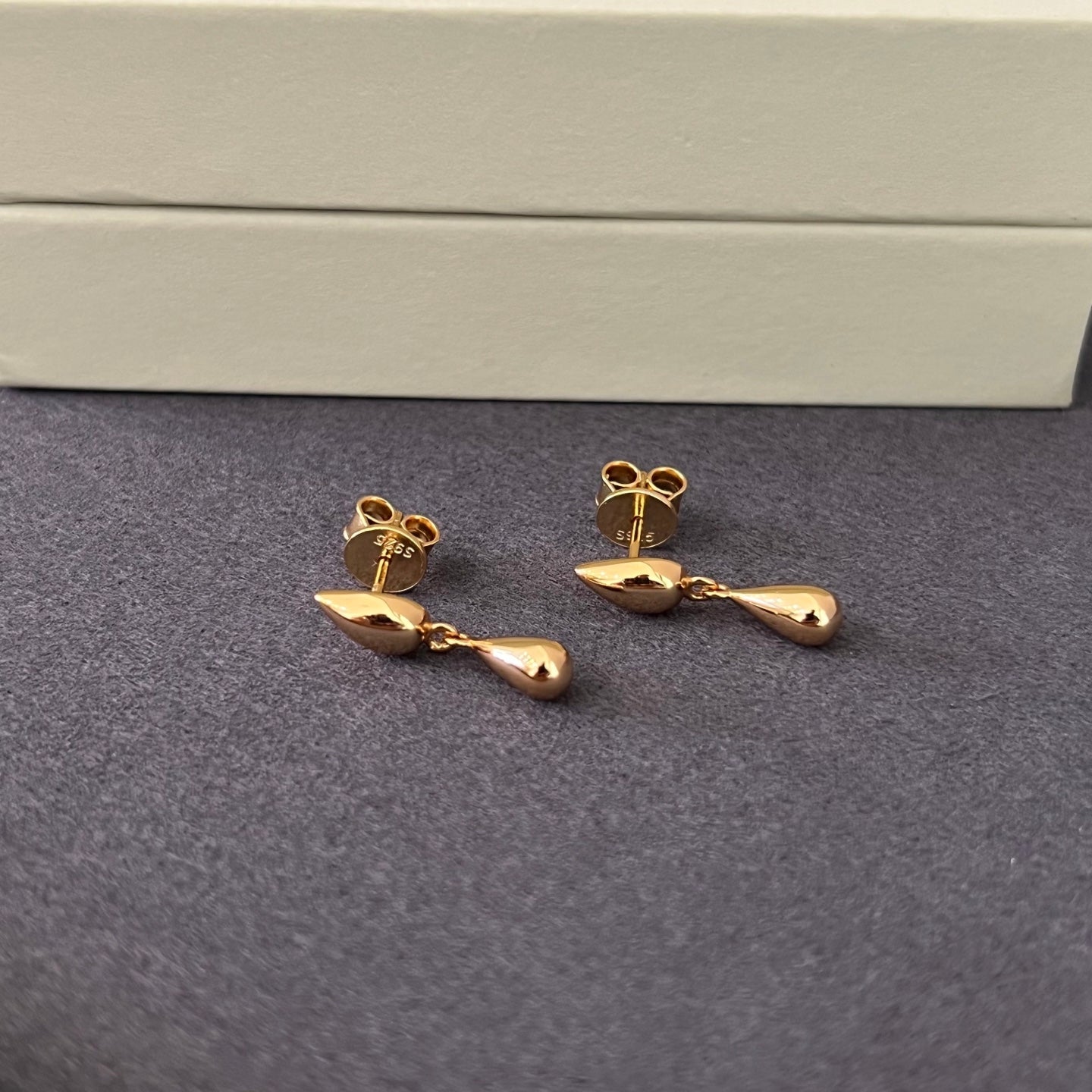 Danish - Inspired Minimalist Polished Teardrop Earrings - floysun