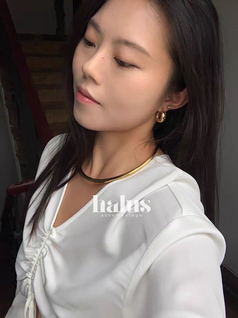 Danish - Inspired U - Shaped Zirconia Earrings - floysun