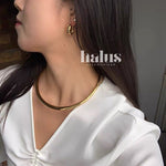 Danish - Inspired U - Shaped Zirconia Earrings - floysun