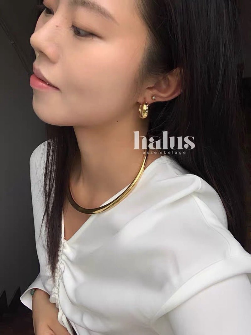 Danish - Inspired U - Shaped Zirconia Earrings - floysun