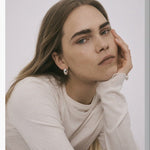 Danish - Inspired U - Shaped Zirconia Earrings - floysun