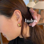 Danish - Inspired U - Shaped Zirconia Earrings - floysun