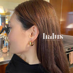 Danish - Inspired U - Shaped Zirconia Earrings - floysun