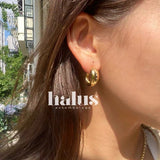 Danish - Inspired U - Shaped Zirconia Earrings - floysun