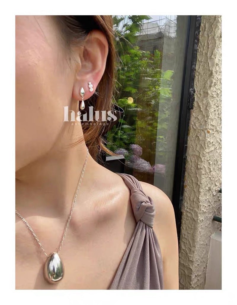 Danish Minimalist Polished Teardrop Earrings - floysun