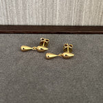 Danish Minimalist Polished Teardrop Earrings - floysun