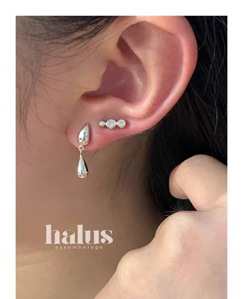 Danish Minimalist Polished Teardrop Earrings - floysun