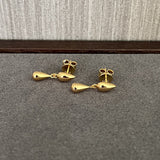 Danish Minimalist Polished Teardrop Earrings - floysun