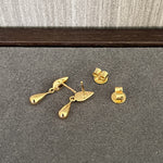 Danish Minimalist Polished Teardrop Earrings - floysun