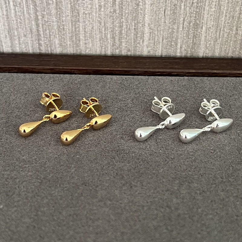 Danish Minimalist Polished Teardrop Earrings - floysun