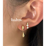 Danish Minimalist Polished Teardrop Earrings - floysun