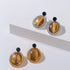 Dark Night Tiger Eye Mirror Gemstone Earrings - Tiger Eye Stone Earrings - floysun