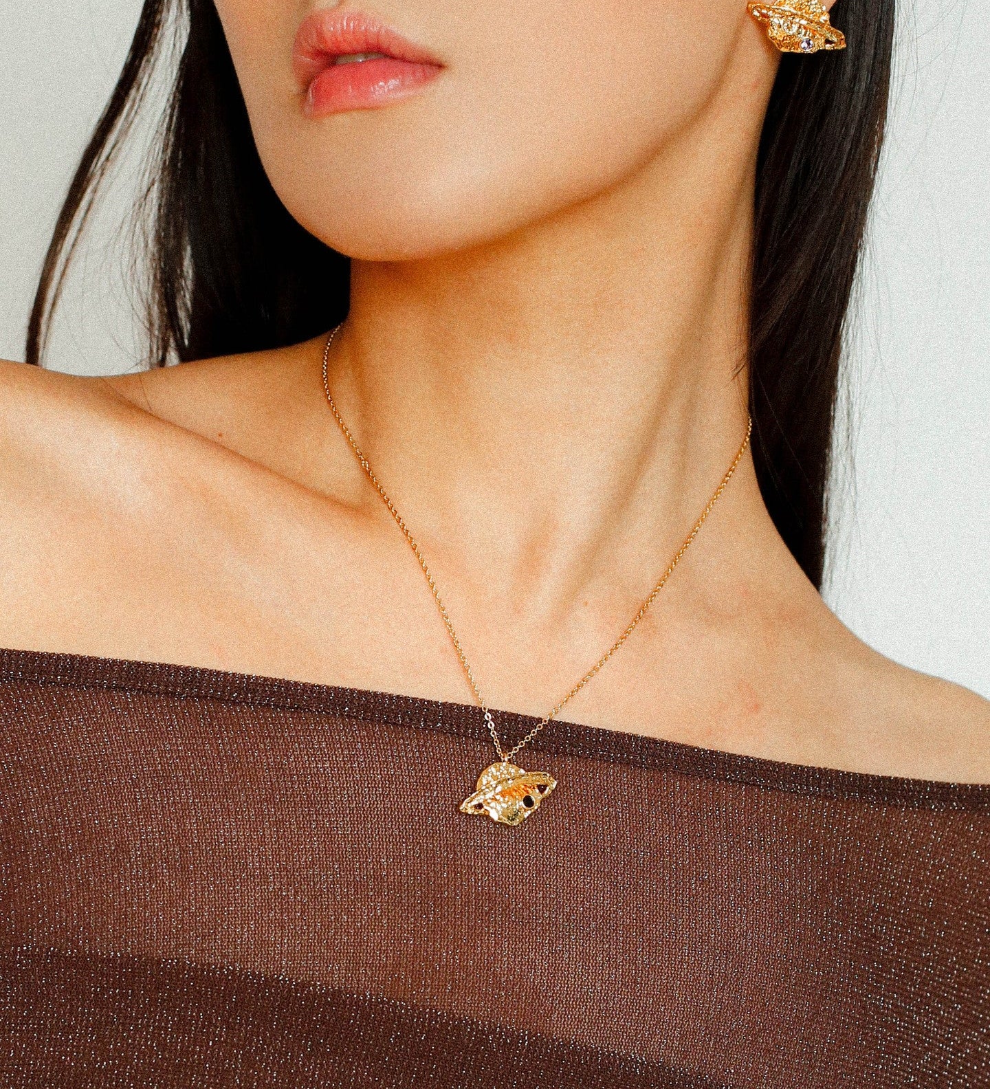 Dazzling Stars Pentagram Planet Element Necklace Gold Single Pendant - floysun