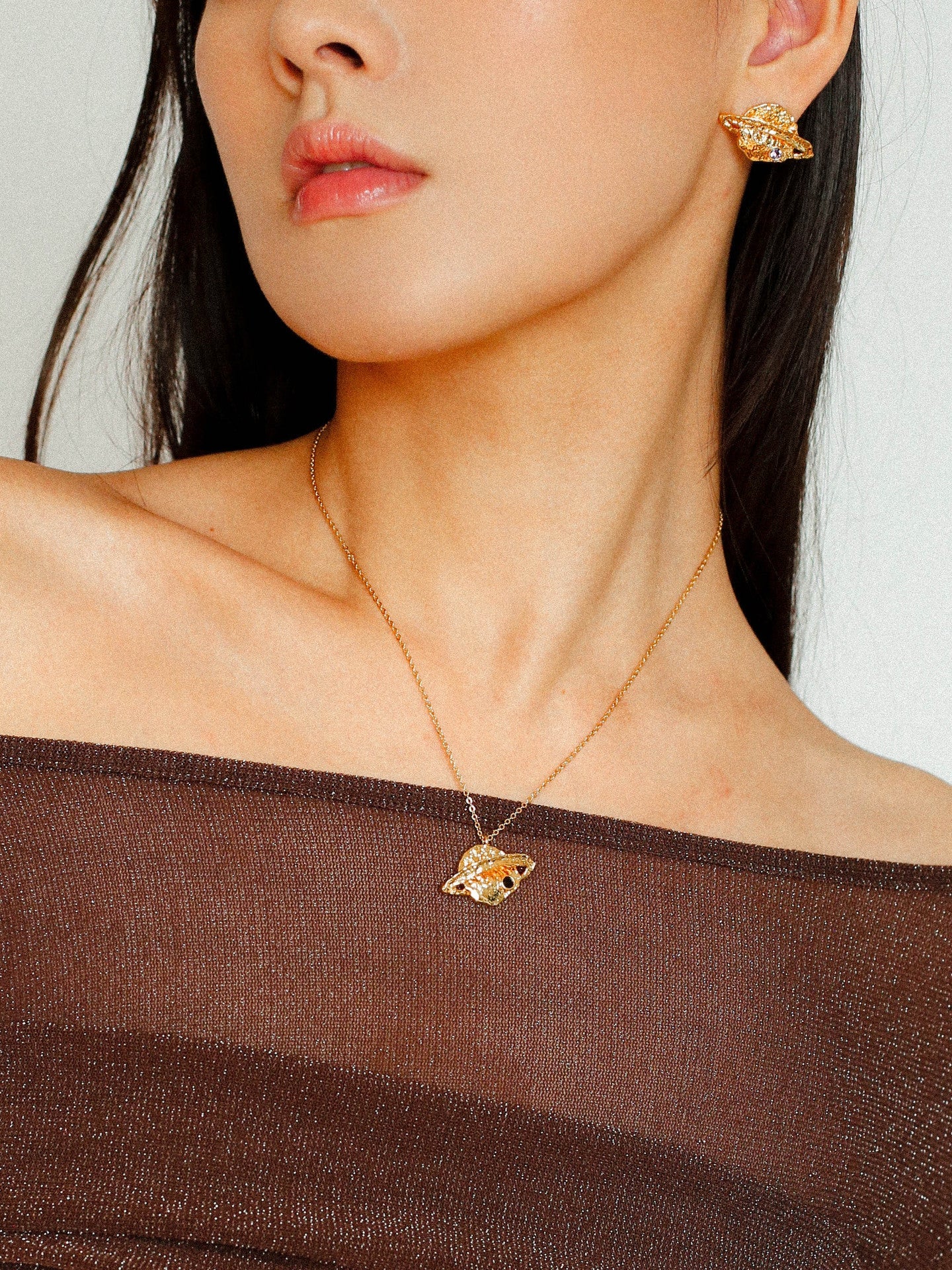 Dazzling Stars Pentagram Planet Element Necklace Gold Single Pendant - floysun