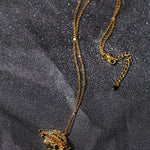 Dazzling Stars Pentagram Planet Element Necklace Gold Single Pendant - floysun