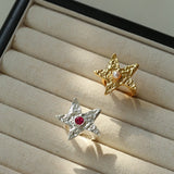Dazzling Stars Pentagram Planet Element Rings - floysun