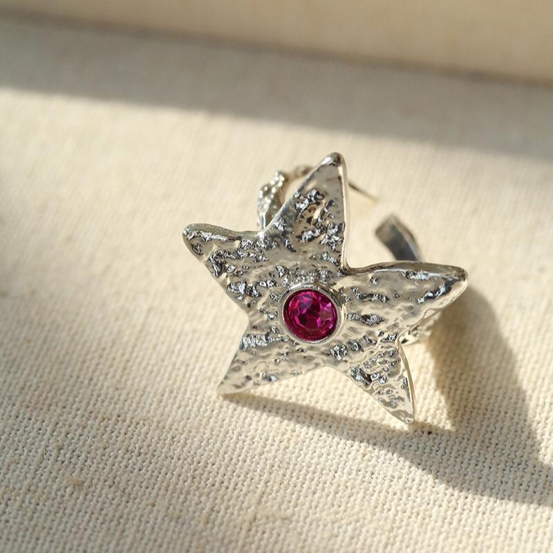 Dazzling Stars Pentagram Planet Element Rings - floysun