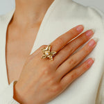 Dazzling Stars Pentagram Planet Element Rings - floysun