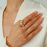 Dazzling Stars Pentagram Planet Element Rings - floysun
