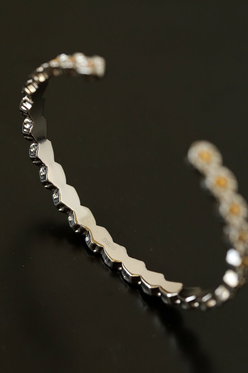 Delicate Daisy Open Cuff Bracelet - floysun