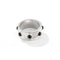 Designer Curved Black Onyx & Deer Antler Stone Band Ring - floysun