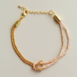 Designer Double Chain & Mixed Natural Stone Bracelets - floysun