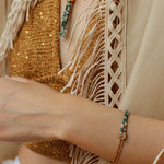 Designer Double Chain & Mixed Natural Stone Bracelets - floysun