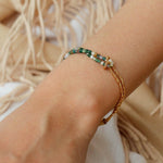 Designer Double Chain & Mixed Natural Stone Bracelets - floysun