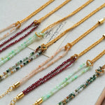 Designer Double Chain & Mixed Natural Stone Bracelets - floysun