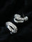 Designer Premium Dual Band Lava Textured Hoop Earrings - floysun