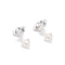 Detachable Double Heart CZ Stud Earrings - floysun