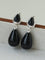 Dewdrop Earrings with Crystal, Onyx, Grey Agate & Tiger’s Eye - floysun
