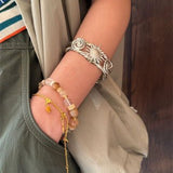 Dopamine Beaded Wave Bracelet – Golden Brown Aventurine Edition - floysun