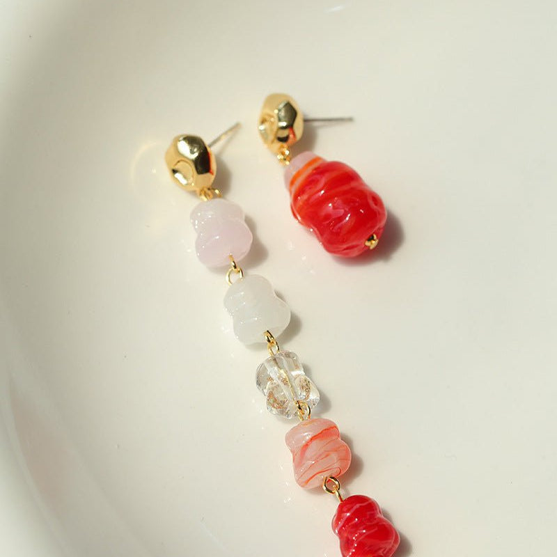 Dopamine Candy Drop Earrings – Strawberry Kiss - floysun