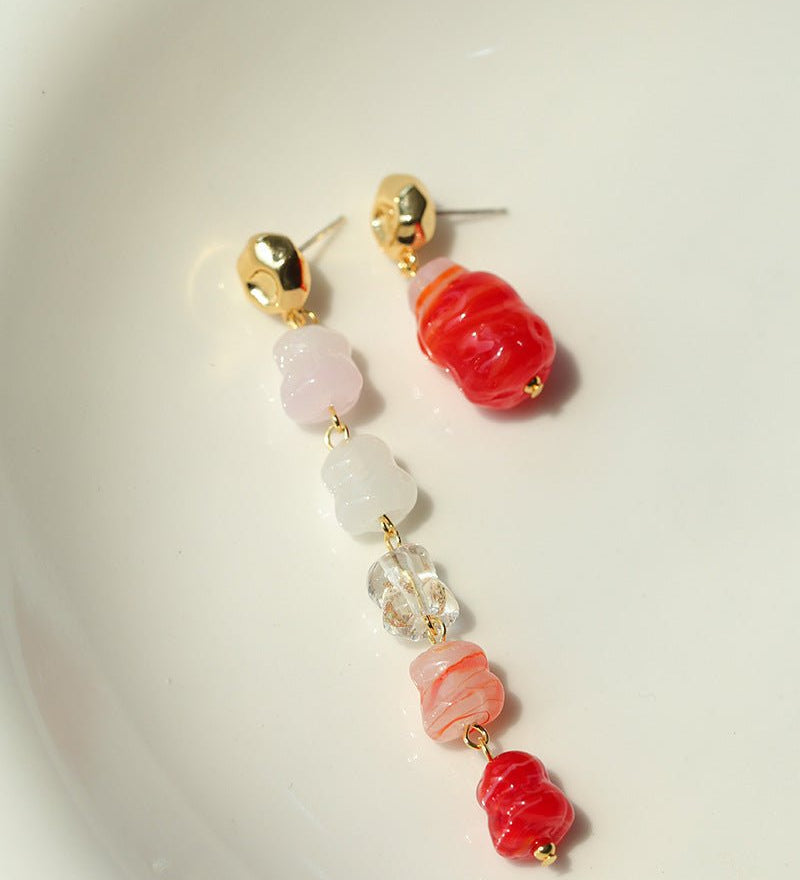Dopamine Candy Drop Earrings – Strawberry Kiss - floysun