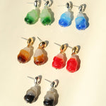 Dopamine Candy Drop Glass Earrings – Ocean Pop - floysun