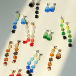 Dopamine Candy Drop Glass Earrings – Ocean Pop - floysun