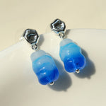 Dopamine Candy Drop Glass Earrings – Ocean Pop - floysun