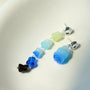 Dopamine Candy Drop Glass Earrings – Ocean Pop - floysun