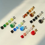 Dopamine Candy Drop Glass Earrings – Ocean Pop - floysun