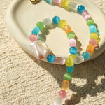 Dopamine Colorful Cat's Eye Baroque Necklace - floysun