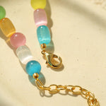 Dopamine Colorful Cat's Eye Baroque Necklace - floysun