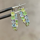 Dopamine Paraiba-Colour Gradient Hoop Earrings - floysun