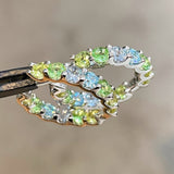 Dopamine Paraiba-Colour Gradient Hoop Earrings - floysun