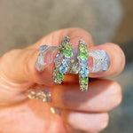 Dopamine Paraiba-Colour Gradient Hoop Earrings - floysun