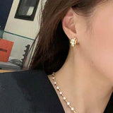 Double Band High Carbon Diamond Hoop Earrings - floysun