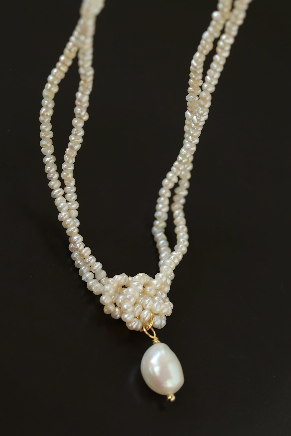 Double Layer Natural Seed Pearl Necklace - floysun